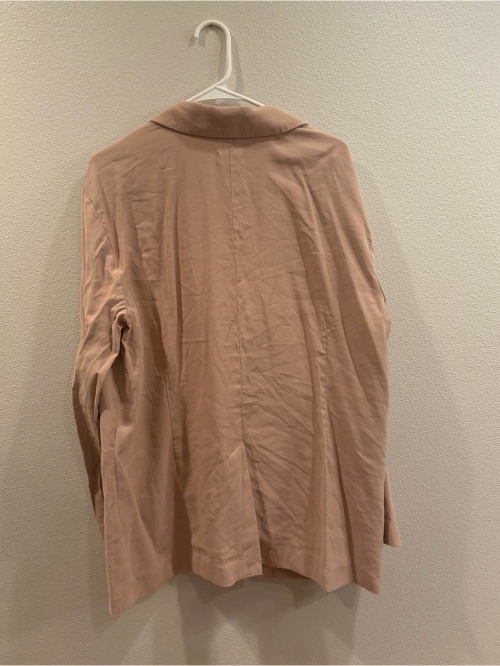 3/$15 Oversized Blush Pink Blazer Jacket by Open Edit - Picture 2 of 3